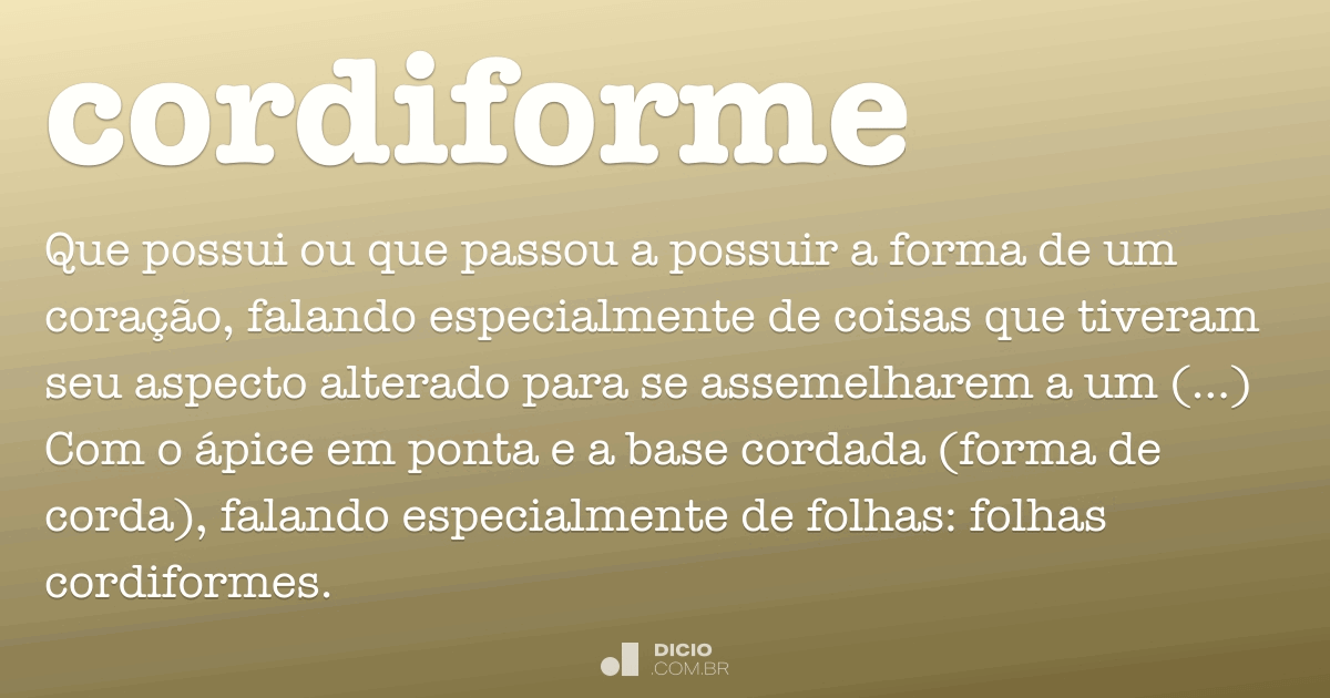 Caseiforme - Dicio, Dicionário Online de Português