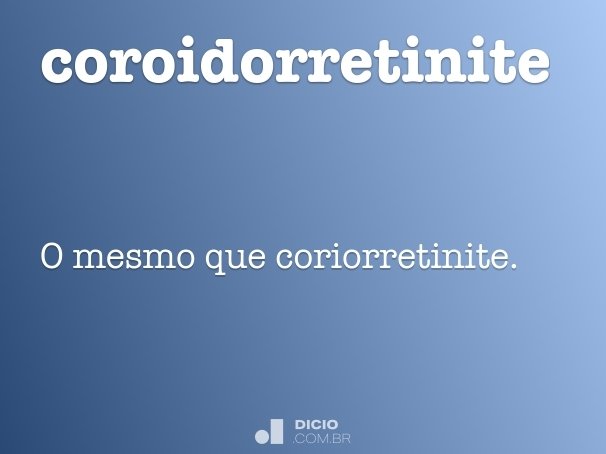 coroidorretinite