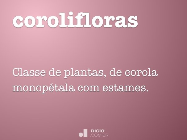 corolifloras