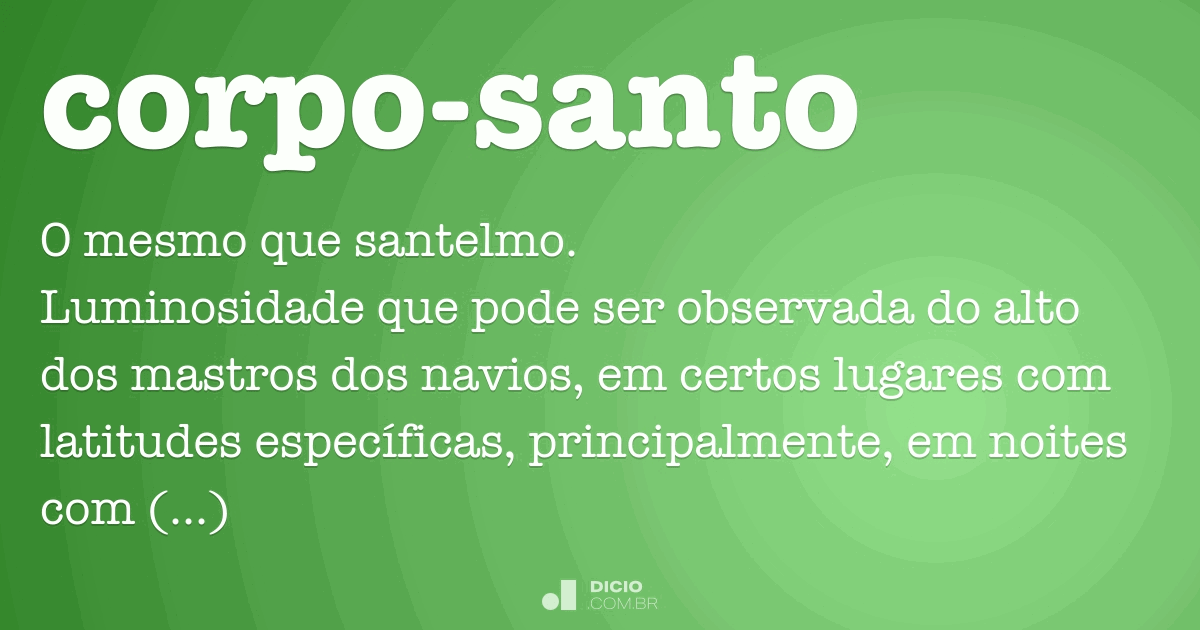 Corpo Santo