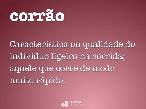 Correr - Dicio, Dicionário Online de Português