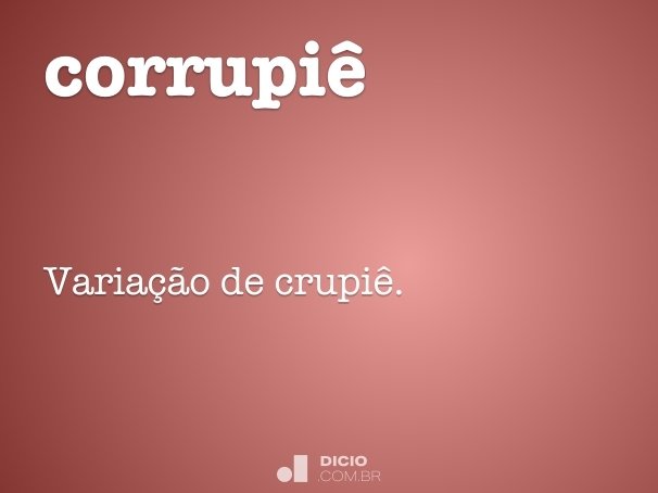 corrupiê