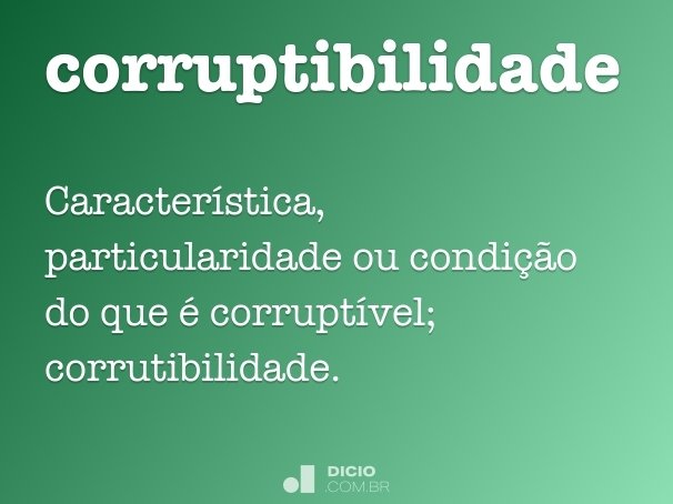 corruptibilidade