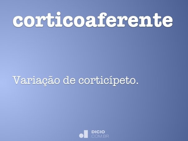 corticoaferente