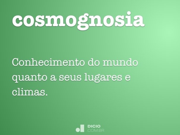 cosmognosia