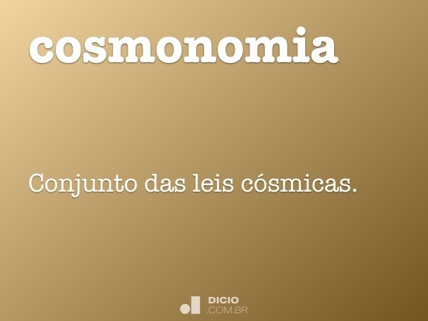 cosmonomia