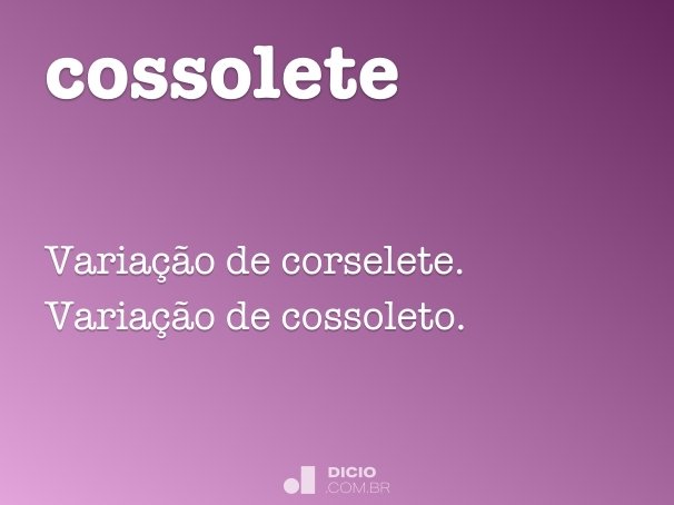 cossolete