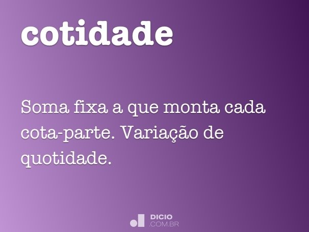 cotidade
