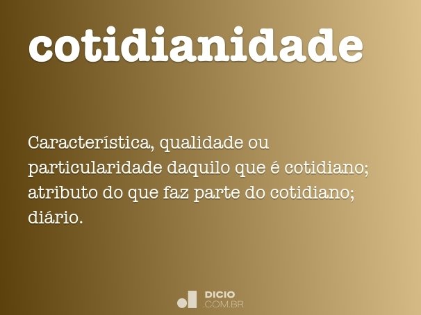 cotidianidade