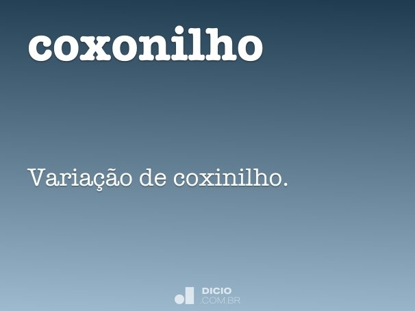 coxonilho