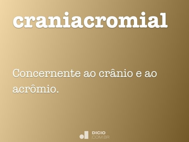 craniacromial