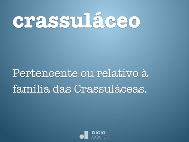crassuláceo