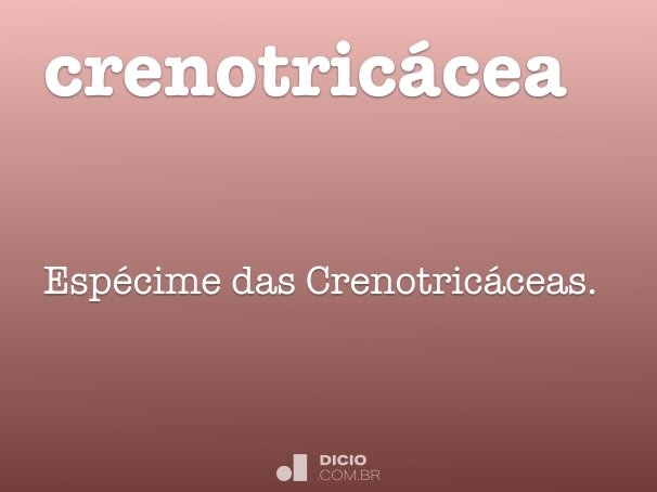 crenotricácea