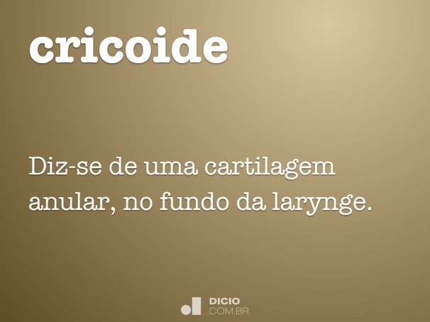 cricoide
