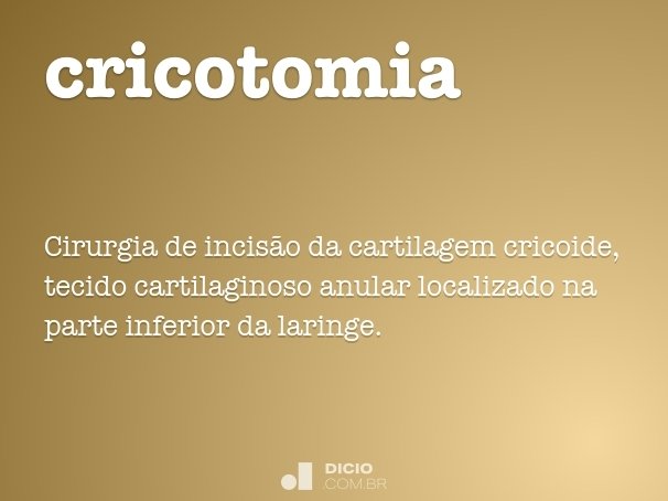 cricotomia