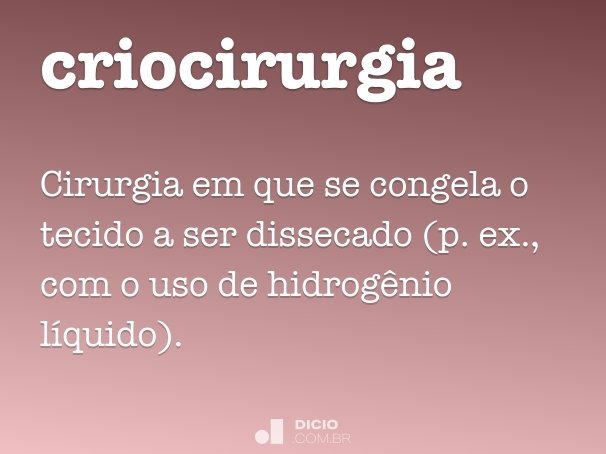 criocirurgia