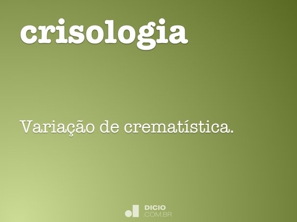 crisologia