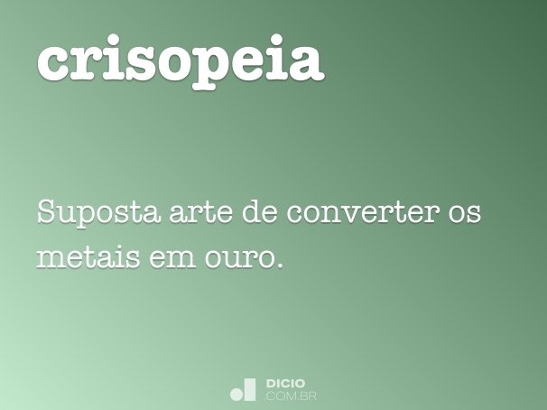 crisopeia