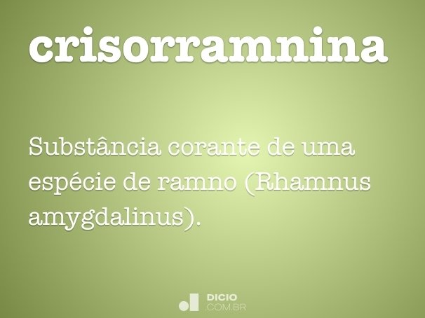 crisorramnina