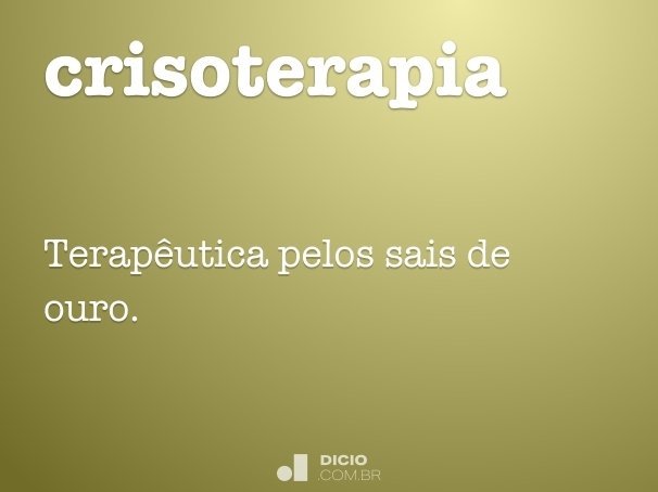 crisoterapia