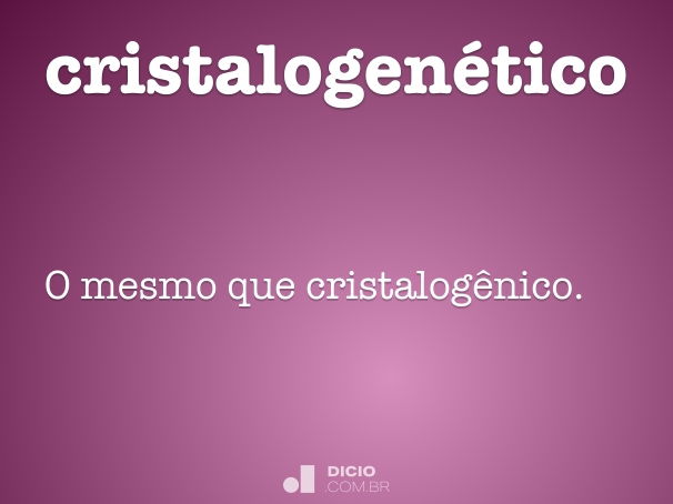 cristalogenético