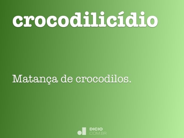 crocodilicídio