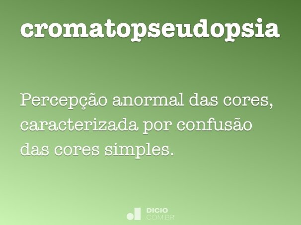 cromatopseudopsia