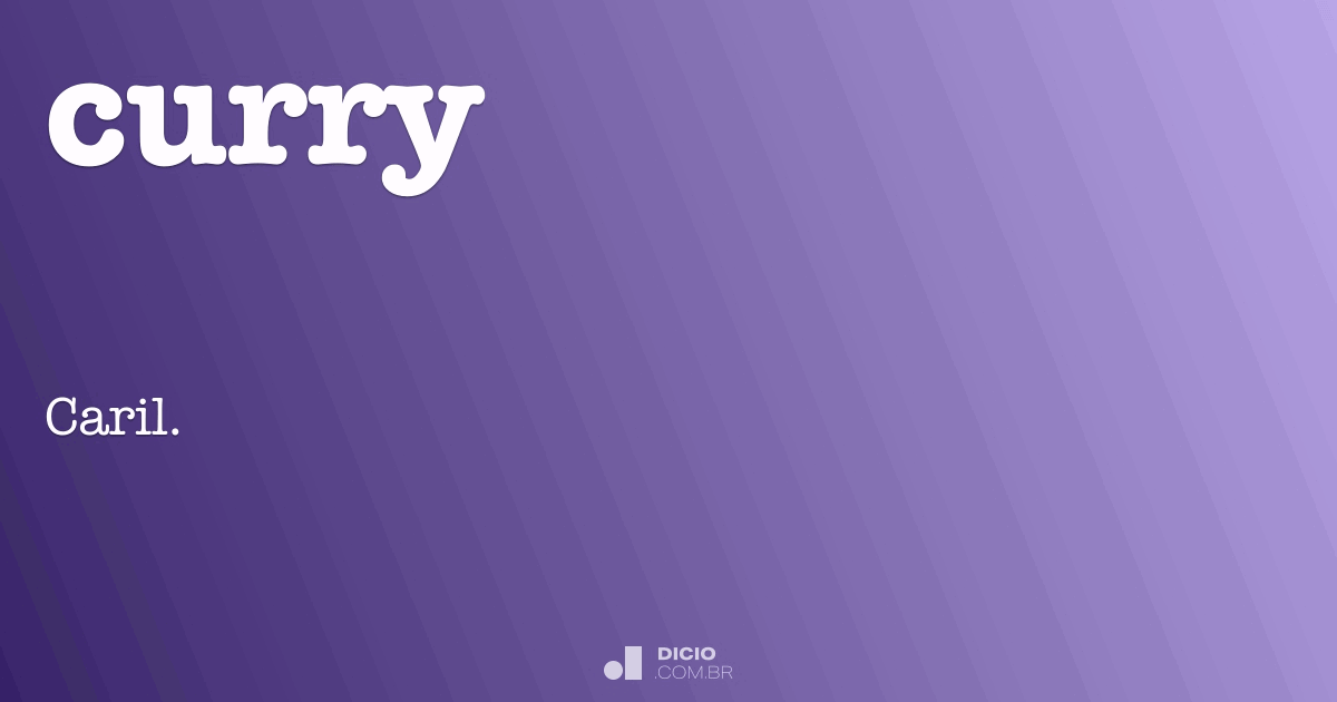 Curry Dicio, Dicionário Online de Português