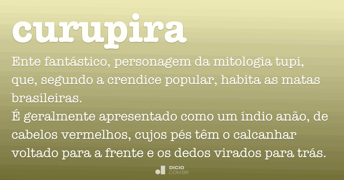 Curupira - Dicio, Dicionário Online de Português