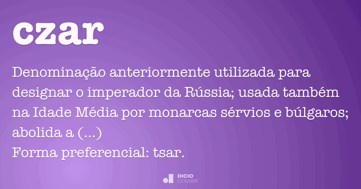 Czar Dicio, Dicionário Online de Português