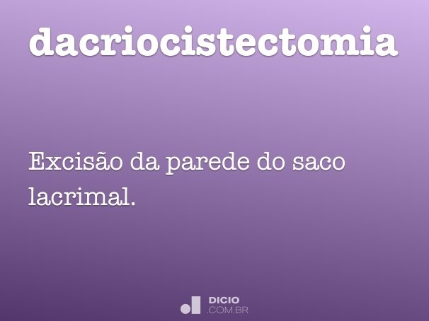 dacriocistectomia