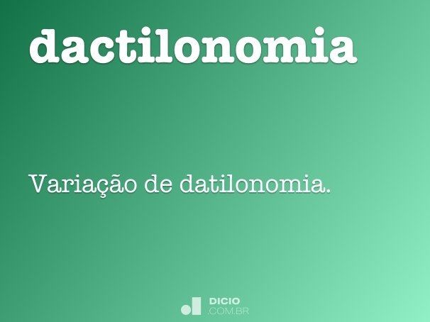 dactilonomia