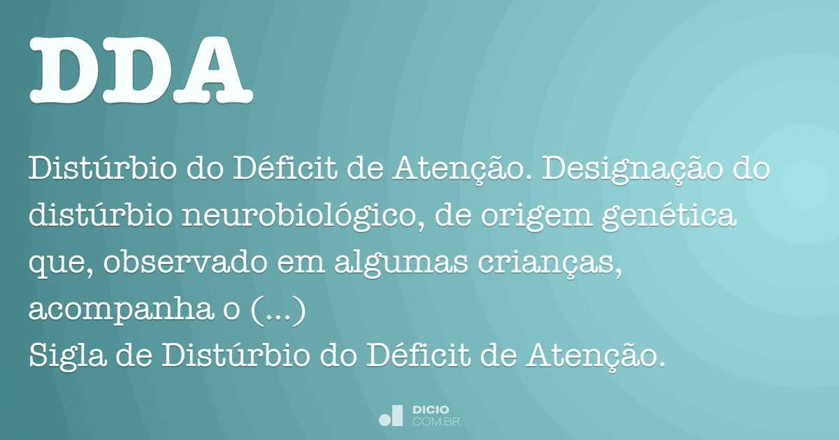 DDA - Dicio, Dicionário Online de Português