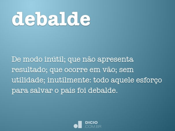 debalde