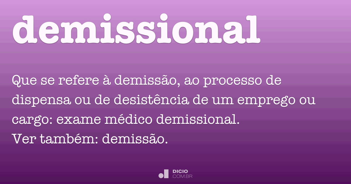 Exame demissional