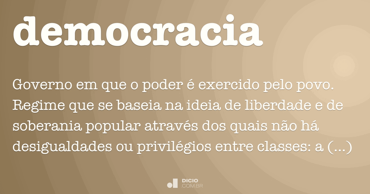 Democracia palavra