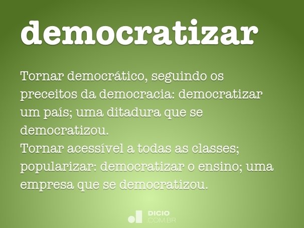 democratizar