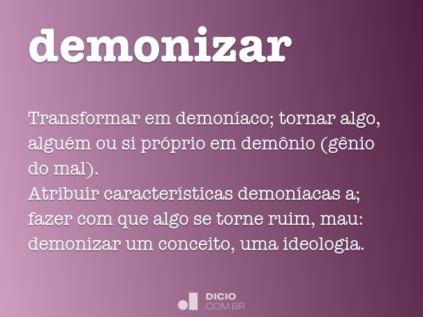 demonizar