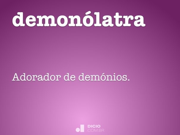 demonólatra