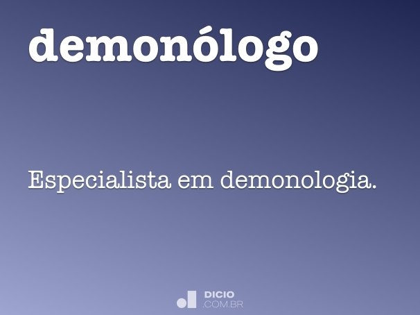 demonólogo