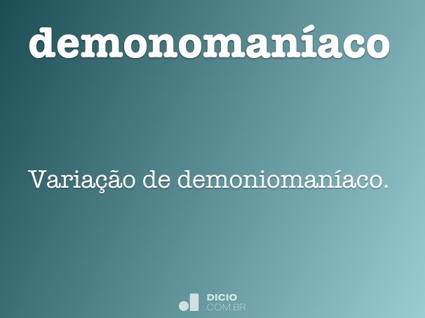 demonomaníaco