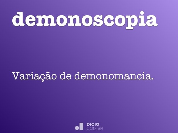 demonoscopia