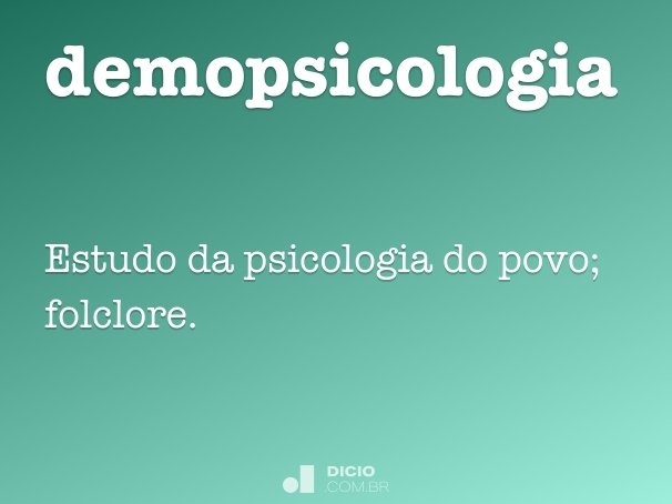 demopsicologia