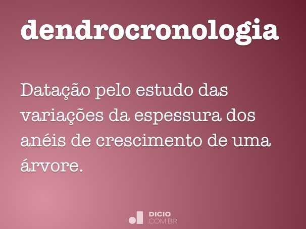 dendrocronologia