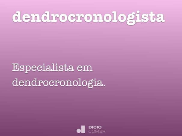 dendrocronologista