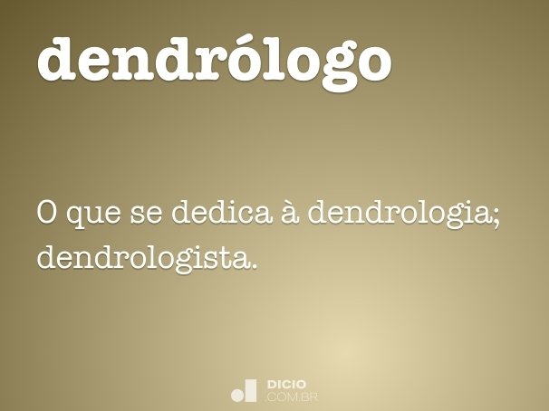 dendrólogo