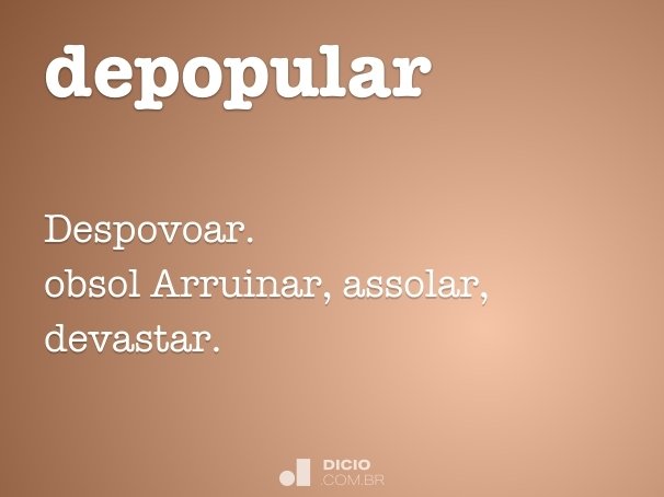 depopular