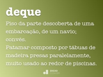 Deque - Dicio, Dicionário Online de Português