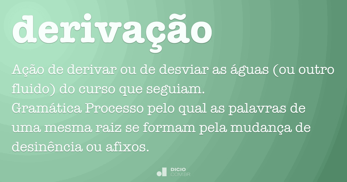 Derivação - Português