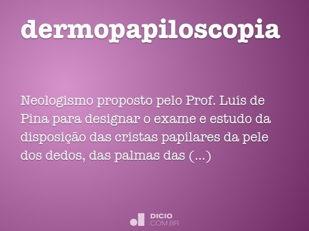 dermopapiloscopia